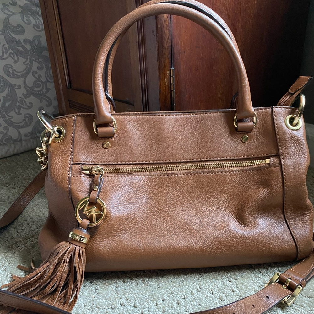 Michael Kors Brown Leather Handbag 👜 Purse